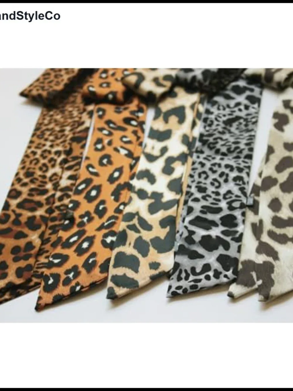 Women's Fashion Scarf Silk Satin Skinny Wrap for Hair Bag Neck